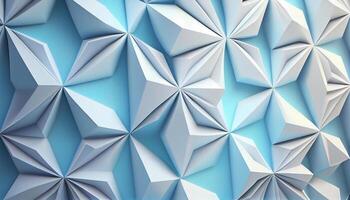 Beautiful futuristic Geometric Blue White background image photo