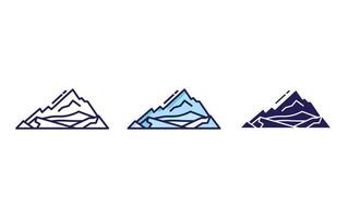 ice mountain vector icon