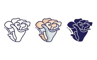 Maitake Mushroom vector icon