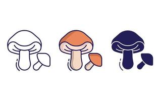 Porcini Mushroom vector icon