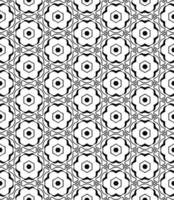 Black and white seamless abstract pattern. Background and backdrop. Grayscale ornamental design. vector