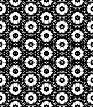 Black and white seamless abstract pattern. Background and backdrop. Grayscale ornamental design. vector