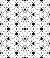 Black and white seamless abstract pattern. Background and backdrop. Grayscale ornamental design. vector