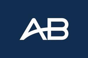 AB letter logo template vector