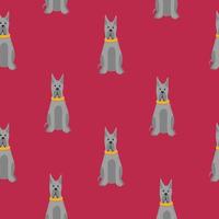 seamless pattern with funny creative dogs. Trendy vector background. Perfect for kids apparel,fabric, textile, nursery decoration,wrapping paper.