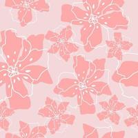 Seamless vector ornamental floral pattern. Background for printing on paper, wallpaper, covers textiles fabrics for decoration