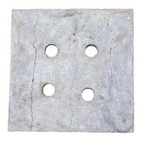cement block isolated on white background. Clipping path photo
