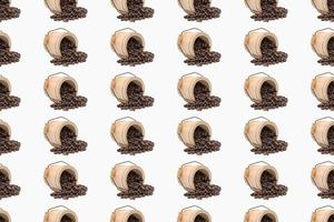 Coffee seed wallpaper seamless pattern background for design wallpaper or print photo