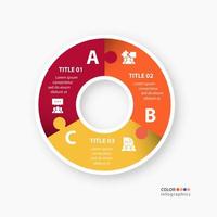 Infographic diagram Page template with four steps or parameters, the scheme of the process. EPS 10 vector