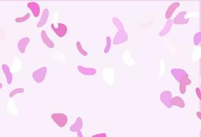 Light Pink vector background with abstract forms.