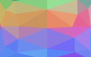Light Multicolor, Rainbow vector shining triangular background.