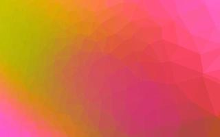 Light Red, Yellow vector polygonal pattern.