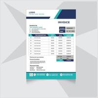 corporate invoice design for your business, vector template invoice