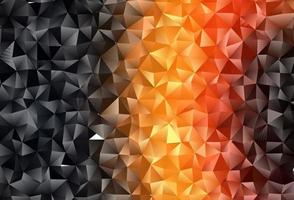 Dark Orange vector blurry triangle pattern.