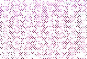 Light Pink vector background with bubbles.