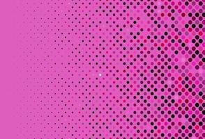 Dark Pink vector backdrop with dots.