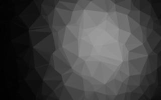 Dark Silver, Gray vector polygon abstract layout.