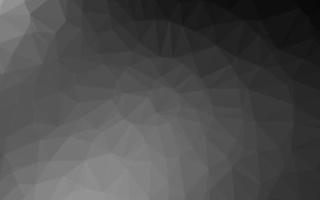 Dark Silver, Gray vector polygon abstract background.