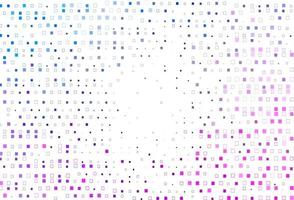 Light Pink, Blue vector pattern with crystals, rectangles.