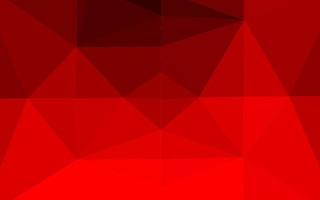 Light Red vector shining triangular background.