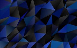 Dark BLUE vector blurry triangle template.