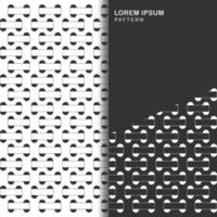 Abstract black and white seamless woven pattern with rounded lines vector