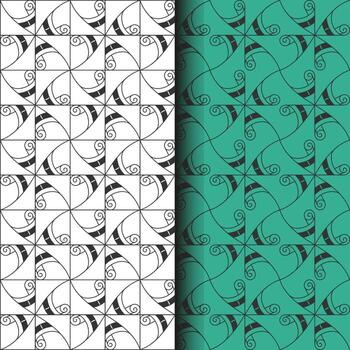 Abstract shapes seamless pattern background vector