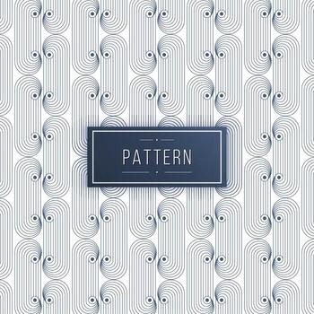 Abstract geometric curve lines seamless pattern background vector