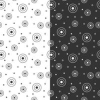 Geometric seamless pattern with circle and polka dots vector