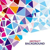 Modern Abstract triangle polygonal colorful shapes vector background design