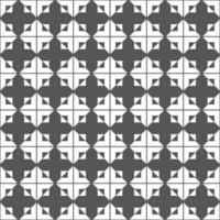 Abstract geometric Seamless Black and white pattern. Scandinavian design. Simple and modern tile vector