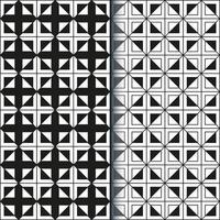 Abstract geometric Seamless Black and white pattern. Scandinavian design. Simple and modern tile vector