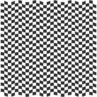 Seamless psychedelic geometric pattern with black and white optical illusion squares vector