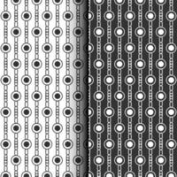 Linear seamless pattern with line stripe and circles vector