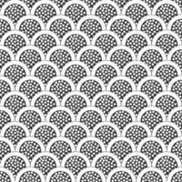 Abstract sashiko style japanese wave seamless pattern background vector