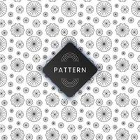 Geometric seamless pattern with circle and polka dots vector