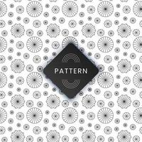 Geometric seamless pattern with circle and polka dots vector