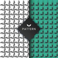 Abstract flowerish geometric shapes seamless patterns background vector