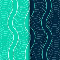 Abstract wave lines pattern background vector