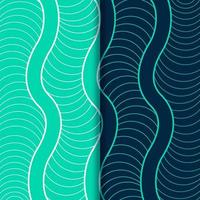 Abstract wave lines pattern background vector