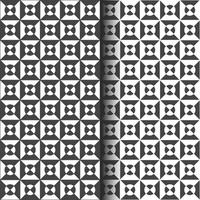 Abstract geometric Seamless Black and white pattern. Scandinavian design. Simple and modern tile vector