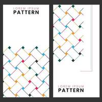 Modern abstract geometric decorated lines pattern background vector
