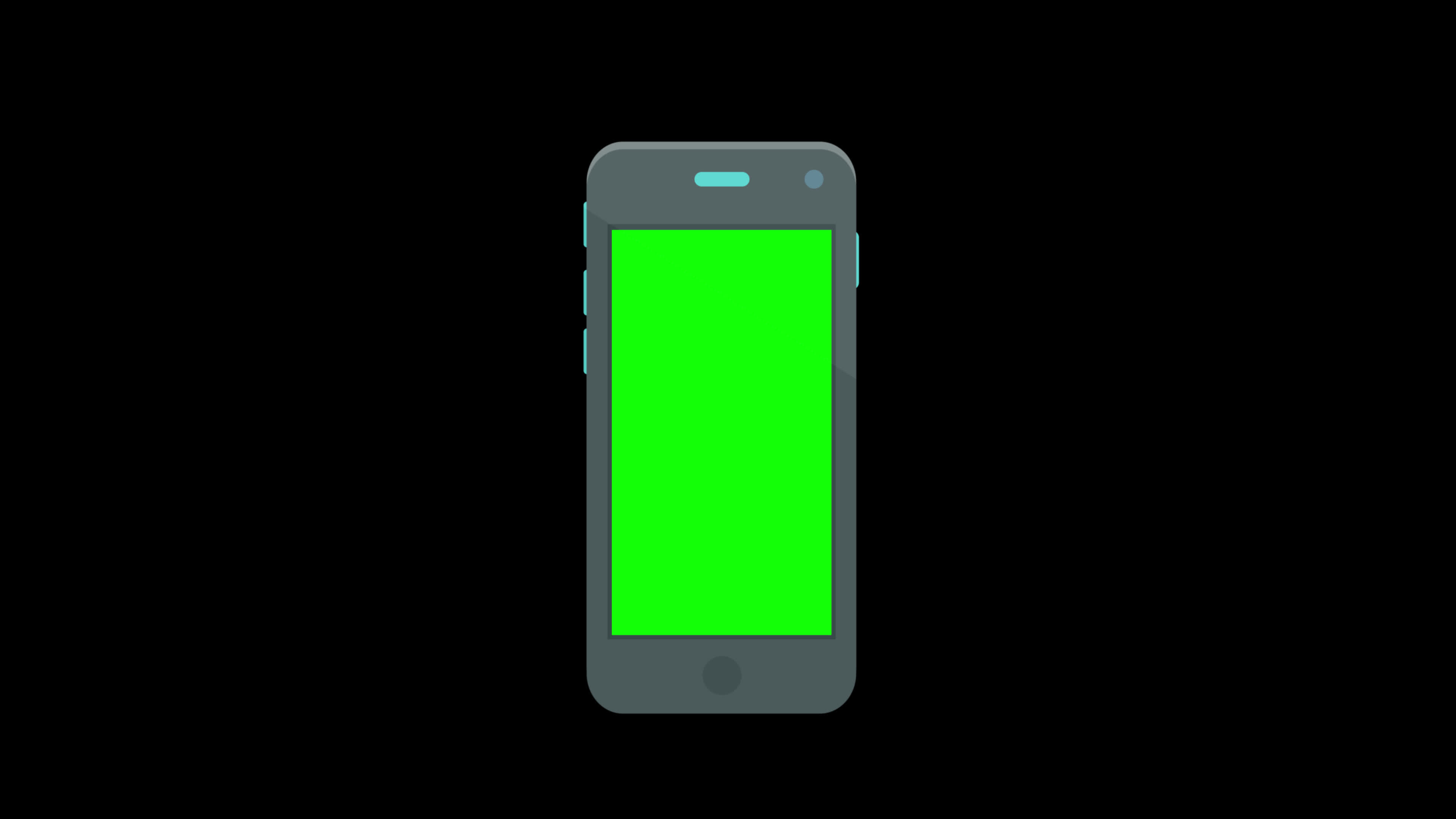 mobile phone green screen loop Animation video transparent background