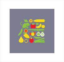 Vegetables icon vector art work.