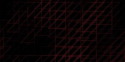 Dark Red vector background with lines.