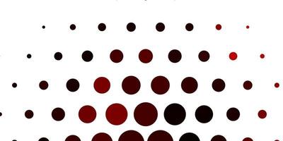 Light Red vector pattern with spheres.