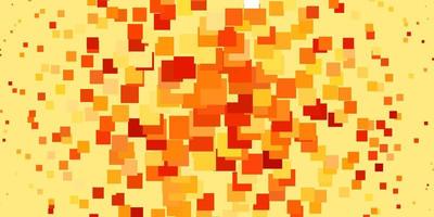 Light Red, Yellow vector background with rectangles.