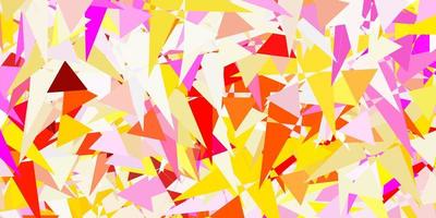 Light Multicolor vector background with triangles.