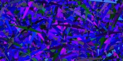 Dark multicolor vector background with polygonal forms.