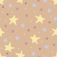 Vector seamless pastel pattern with stars.